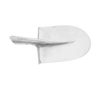Didiseaon Bêche de Jardin en Acier Argenté Bord Arrondi, Résistance aux Chocs et Installation Facile pour Creuser en Extérieur et Sols Durs