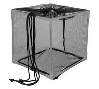 Didiseaon Boîte de Filtration pour Bassin à Poissons Cube 7 Pouces Noir | Cage à Mailles Robuste, Plastique et Polyester, pour Pompe Externe, Usage Jardin et Bassin Arrière