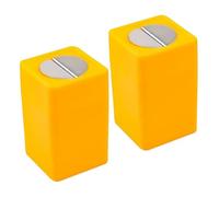 Didiseaon Boîte de Rangement Compacte Facile à Transporter 2pcs pour Lames Usagées en Abs Jaune Maison Dortoir