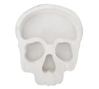 Didiseaon Bol en Bois à Tête de Crâne Design Créatif pour Halloween, Plateau à Fruits Secs et Snacks, Capacité Modérée et Facile à Transporter pour Fêtes