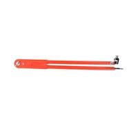 Didiseaon Boussole Menuisier Orange Multifonctionnelle en Plastique pour Dessin Précis et Traçage en Menuiserie et Travail du Bois