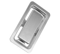 Didiseaon Cache Trop-plein D’évier, Anneau de Trop-plein pour Lavabo et Baignoire, Acier Inoxydable Argenté Rectangulaire, Anti-débordement et Anti-obstruction, Salle de Bain, Installation