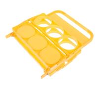 Didiseaon Casier à Vin Pliable en Plastique Jaune, Porte-Bouteilles Multifonctionnel et Solide, Capacité 16-32oz, pour Fête et Rangement de Boissons