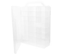 Didiseaon Coffret de Rangement Double Face pour Vernis à Ongles avec Séparateurs Transparents pour Flacons Organisateur Compact pour Flacons de Gel et Huiles Essentielles Threads