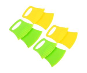 Didiseaon Coupe-légumes Multifonction 8pcs en Plastique Pp, Trancheuse à Légumes Portative Lame Ondulée pour Pommes de Terre, Carottes, Pizza et Pâte, Stable et Réutilisable