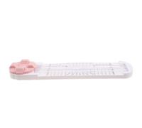 Didiseaon Coupe-papier Multifonction 4-en-1 avec Réglage Précis pour | Mécanisme Coulissant Bidirectionnel, Règle Graduée Intégrée, Format Compact en Plastique Rose, pour Préparation D’événements