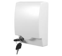 Didiseaon Couvercle de prise étanche avec protection de prise électrique pour chambre et cuisine, plastique blanc, verrouillable, boîte murale encastrée, anti-éclaboussures pour la maison