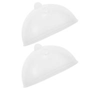 Didiseaon Couvercle Transparent en Plastique Surface Antiadhésive et Gain de Place Lot de 2 Pièces pour Cuiseur à Œufs pour Petites Cuisines