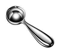 Didiseaon Cuillère Doseuse à Manche Court en Alliage de Zinc 20ml Poignée Ergonomique et Résistance à L'usure pour Café en Grains et Café Moulu Travail Voyage