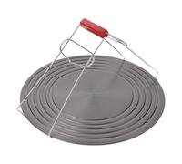 Didiseaon Diffuseur de Chaleur en Aluminium 20cm pour Gazinière Poignée de Levage, Plaque de Protection 4mm D'épaisseur pour Cuisson et Décongélation