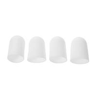 Didiseaon Diffuseur de Lampe Torche en Silicone Compatible LED 4 Pièces Blanc, Capuchon pour Tête 31-35mm Couvre-spot pour Éclairage sans Éblouissement pour Lecture et Urgence