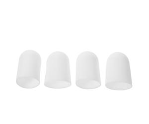 Didiseaon Diffuseur de Lampe Torche en Silicone Compatible LED 4 Pièces Blanc, Capuchon pour Tête 31-35mm Couvre-spot pour Éclairage sans Éblouissement pour Lecture et Urgence
