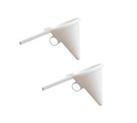 Didiseaon Entonnoir Piston 2pcs en Plastique Blanc, de Glaçage et de, pour Transférer la Pâte, Accessoire de Pâtisserie pour Cuisine et Boulangerie
