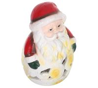 Didiseaon Figurine Décorative en Noël Père LED Lumière de Résine | Ornement Veilleuse, Design Évidé, Usage Intérieur, Collection Saisonnière
