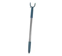 Didiseaon Fourchette à Cintre Télescopique en Acier Inoxydable, Bleu, 53 | Plastique aux Extrémités, Ajustable et Gain de Place, Balcon Buanderie
