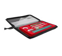 Didiseaon Kit de Dessin Technique 1 Set Gomme à Dessin, Outils en Bois et Fer, Boîte de Rangement Noire, pour Artistes et Designers, Facile à Stocker Couleur