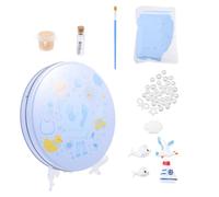 Didiseaon Kit D'empreintes de Bébé en Boue Sûre pour Laisser une Empreinte de Main et Pied, Souvenir Personnalisé pour Garder la Mémoire de L'garçon et Filles