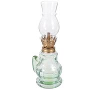 Didiseaon Lampe à Pétrole Décorative Vintage pour Intérieur Lanterne à Huile Classique Verre Éclairage Appoint pour Salon et Bureau Style Rétro Élégant
