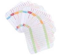 Didiseaon Lavette la Cuisine en Coton, Lot de 10 Torchons Ménagers, Séchage Rapide, Fine Décontamination pour Vaisselle et Couverts la Maison Couleur Aléatoire