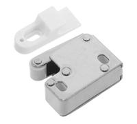 Didiseaon Loquet de Porte D'armoire à Galet en Acier Inoxydable Argenté, Fermeture à Pression Push To Open, Verrou à Bille, pour Portes D'armoire Placard Coulissantes