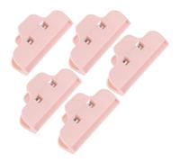 Didiseaon Lot de 5 Pinces de Verrouillage Alimentaires Roses en Abs pour Sachets de Chips, Étanchéité Hermétique et Usage la Cuisine ou Garde-manger, Design Japonerie Élégant