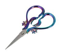 Didiseaon Mini Ciseaux Rétro en Acier Inoxydable Style Européen, pour Broderie et Travaux Manuels, Couleur Bleu, Outil de Couture Précis pour Loisirs Créatifs