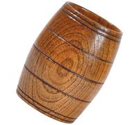 Didiseaon Mug à Café Style Tonneau 175ml en Bois pour Eau et Bière | Surface Lisse, Bord Confortable, Allure Japonaise Délicate, au Bureau, Restaurant ou Comptoir de Bar