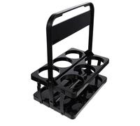 Didiseaon Panier à Bouteilles de Vin Noir Pliable Poignée, Rangement Pratique pour 6 Bouteilles de Bière, pour Bars et Maison, en Matériau PP Solide