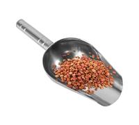 Didiseaon Pelle à Croquettes 250 G en Acier Inoxydable Argenté pour Chien | Doseuse Ronde, Poignée Plusieurs Styles, pour Aliments Secs et Ingrédients Cuisine, Finition Brillante Style Aléatoire