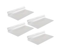 Didiseaon Présentoir À Baskets Transparent 4 Pièces Étagères À Chaussures Flottantes en Plastique pour Vitrine De Magasin Et Centre Commercial Support pour Chaussures De Sport 9.84 X 4.72 X