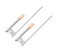 Didiseaon Pulvérisateur Portable en Acier Inoxydable et Bois pour Peinture Céramique, Souffleur de Précision 2pcs pour Projets et Enseignement de Poterie