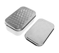 Didiseaon Râpe à Fromage Double Face Bol Détachable en Acier Inoxydable avec Surfaces à Râper Grossière et Fine et Facile à Nettoyer et Citron Cuisine