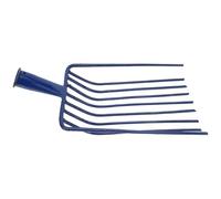 Didiseaon Râteau Multifonction Pelle à Charbon pour Jardinage et Cheminée en Acier à Neuf Dents sans Manche Outil Robuste pour Désherbage et Ramassage de Pierres, Usage Extérieur