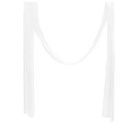 Didiseaon Rideau de Fond de Scène Blanc en Polyester pour Arche de Mariage | Voilage Transparent, Bords Cousus Soin, Installation Rapide, pour Décor D’estrade et Cérémonie