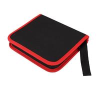 Didiseaon Sacoche à Outils Utilitaire en Toile Canvas Poignée, Grosse Capacité 30 Emplacements, Rangement Pratique pour Forets de 150mm, pour Bricolage et Artisans