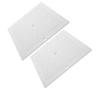 Didiseaon Sandales Femme Couverture de Skimmer Piscine 10x10 en PP, Couvercle Carré pour Écumoire, Accessoire de Remplacement Couvercle de L'écumoire, Lot de 2 Pièces