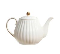 Didiseaon Service à Café en Céramique Blanc de Style Européen Pot à Lait et Réservoir D'eau, Design Élégant et Délicat pour Décoration de Bureau ou Maison