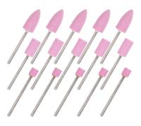 Didiseaon Set de 15 Forets de Ponçage en Pierre Abrasive pour Bricolage, Meules en Métal, Formes Variées, pour Bois et Plastique, Usage Professionnel DIY
