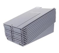 Didiseaon Support Mural Blanc pour Cartes de Pointage 10 Places en Plastique Multi-fonction et Pratique, pour Bureaux et Entrepôts