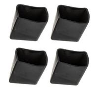 Didiseaon Tampons Antidérapants en Caoutchouc pour Pied Escabeau 35x20, Tapis de Sol pour Échelle Protection et Amortissement, Accessoires pour Échelles Noirs 4 Pièces