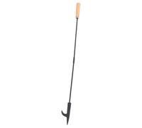 Didiseaon Tisonnier à Feu Long en Fer et Bois, Usage Intérieur Extérieur | Résistant aux Hautes Températures, Prise Confortable, Distance Sûre, Outil Polyvalent pour Cheminée et Camping