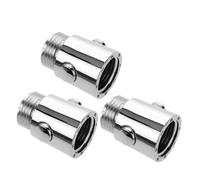Didiseaon Vanne de Régulation du Débit de 3pcs avec Bouton Poussoir, Filetage G1/2, Matériau Abs, Contrôle D'eau pour Pommeau Salle de Bain