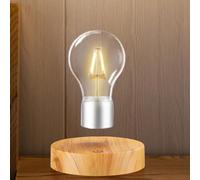DIDWI Lampe à Ampoule Flottante, Ampoule Rotative à Lévitation Magnétique, Lampe de Bureau LED Sans fil en Lévitation Veilleuses pour la Décoration de la Chambre, Cadeaux Sympas