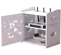 DIE Routeur Boîte De Rangement Boîte WiFi Routeur Support Set-Top Étagère Support pour TV Accessoires WiFi Routeur TV Box Set Top Box,Blanc,30 * 20 * 32 Cm,Constructive23