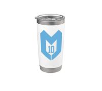Diego Maradona #10 M Icon Football Logo Legend Gobelet isotherme en acier inoxydable double paroi