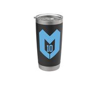 Diego Maradona #10 M Icon Football Logo Legend Gobelet isotherme en acier inoxydable double paroi