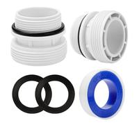 DIELOVEHUA 2 Pièces Adaptateur Tuyau Piscine, 4560 Raccord de Pompe à Piscine pour Connecteur de Tuyau de Piscines 40 mm à 1 1/2 Pouces, Compatible avec Pompes Filtrantes Intex et Coleman