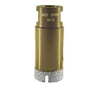 Diewe Carreaux Forets diamantés Premium 7 Forets à carrelage pour meuleuses d'angle M14 ø 25mm