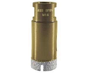 Diewe Carreaux Forets diamantés Premium 7 Forets à carrelage pour meuleuses d'angle M14 ø 25mm