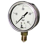DIFF - Manomètre inox, glycérine Ø 63mm, 0/40bar - DIFF